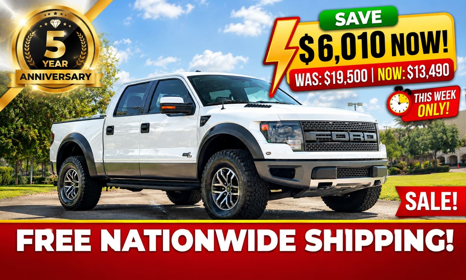 2014 Ford F-150 SVT Raptor SuperCrew exterior